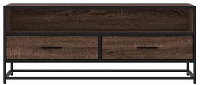 Móvel TV 100x34,5x40 cm deriv. madeira/metal carvalho castanho