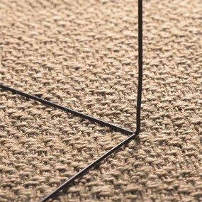 Tapete ZIZUR bege 120x170 cm aspeto de juta interior e exterior