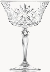 Taças de champanhe de cristal Melodia, conjunto de 6