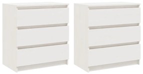Cómoda Lylle em Pinho Maciço - Branco - Design Nórdico