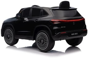 Carro elétrico para Crianças 12V 4x4 Mercedes Benz EQA 250 Rodas Espuma EVA, Assento couro ecológico Preto