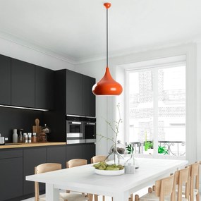 Candeeiro Chandelier Saglam – Laranja – Ø30 h:28 cm