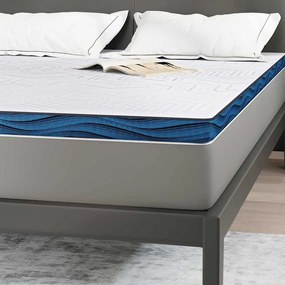Protetores de Colchão Branco e Azul 140 x 190 cm