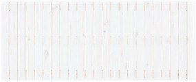 Cabeceira de parede 147x3x60 cm madeira de pinho maciça branco