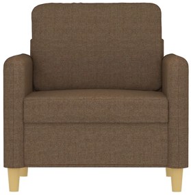 Poltrona 60 cm tecido castanho