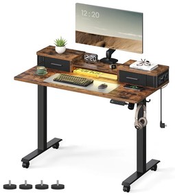 Mesa de escritório regulável em altura com apoio para monitor | LSD182X01.