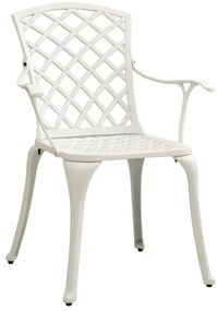 3 pcs conjunto de bistrô alumínio fundido branco