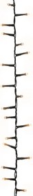 Cordão de luzes compacto 400 luzes LED 13 m PVC branco quente