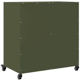 Aparador 68x39x72 cm aço verde-azeitona