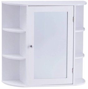 Armário de Casa de Banho Coimbra com Espelho e 6 Compartimentos – 65x1