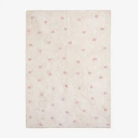 Tapete De Algodão (171x123 Cm) Jankiel Kids Cor-de-rosa Peônia - Sklum