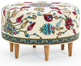 Tuffet Rimini – Branco, Azul, Vermelho, Amarelo, Verde – 65x40x65 cm