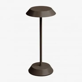 Lâmpada De Mesa Led Sem Fios Para Exterior Em Ferro Oravella Castanho Chocolate - Sklum