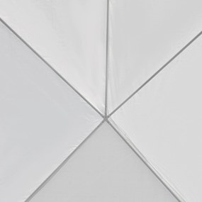 Outsunny Tenda para Festas 6x3 Tenda de Jardim com 2 Portas 4 Paredes Laterais Removíveis e 4 Janelas para Exterior Eventos Casamentos Branco