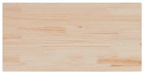 Tampo de mesa retangular 100x50x2,5 cm pinho maciço