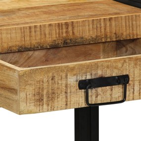 Mesa Console vidaXL 90x33x75 cm Madeira de Mangueira Sólida e Rústica