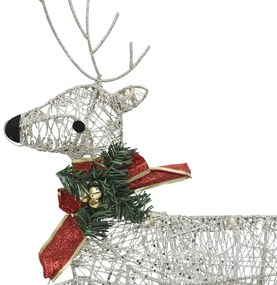 Renas de Natal 2 pcs 40 LEDs dourado