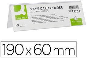 Identificadores Secretária Q-Connect Metacrilato 190x60mm