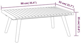 4 pcs conj. lounge jardim c/ almofadões madeira acácia maciça