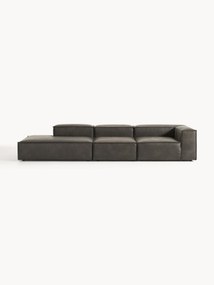 Módulo chaise longue em couro reciclado XL Lennon