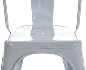 Cadeira Benedikt em metal 89 x 44 x 48 cm Branco