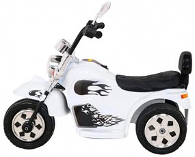 Mota elétrica para crianças 6V, Motorek Hot chopper 1,5 a 4 anos Branca