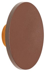 Candeeiro de parede exterior moderno castanho enferrujado com LED IP54 - Skyf