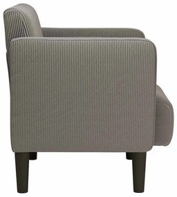 Poltrona com apoio de braços 54 cm tecido corduroy