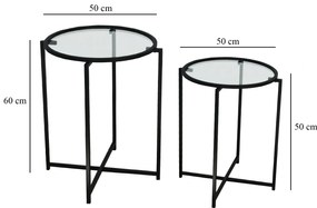 Mesa Lateral S412 – Preto – 50cm x 60cm x 50cm | 50cm x 50cm x 50cm