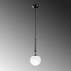 Candeeiro Suspenso King – Preto e Branco – 15 x 15 x 49 cm
