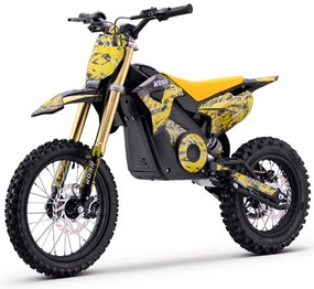 Mini moto elétrica para crianças 1800W Roan 903 batería litio 48V 13Ah Amarela