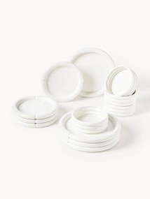 Conjunto de loiça em porcelana Maira, 4 pessoas, 12 uni.