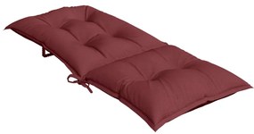 Almofadões cadeiras altas 2 pcs mesclado tecido vermelho tinto