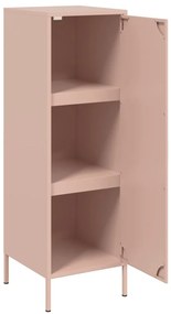 Aparador alto 36x39x113 cm aço rosa