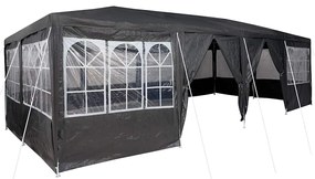 Tenda de Festa 12 lados antracite 8x4 m PE