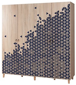 Guarda-roupa Imaj – Carvalho Sonoma – 180x192x52 cm