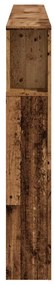Cabeceira c/ LEDs 200x18,5x103,5cm deriv. madeira madeira velha