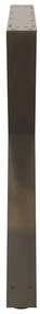 Pés para mesa de jantar 2 peças aço natural 90x(72-73,3) cm aço
