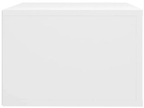 Mesa de cabeceira de parede 50x36x25 cm branco