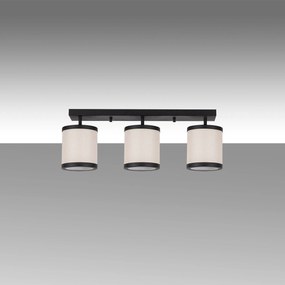 Candeeiro de Teto Way – Preto e Branco – 66 x 20 x 21 cm