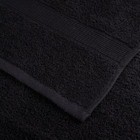 Toalhas Premium "SOLUND" 25 pcs Preto 100x200 cm 550 gsm