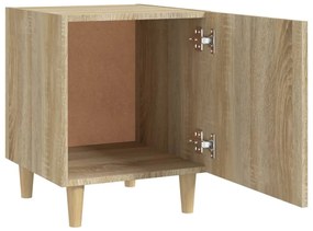 Mesas de cabeceira 2pcs derivados de madeira carvalho sonoma