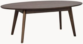 Mesa de centro oval em madeira Yumi