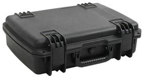 vidaXL Mala de viagem portátil 50,5x37x14,5 cm PP preto