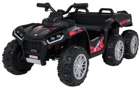 Moto 4 elétrica para crianças 12V 4x4 Sport TX ATV, Rodas Espuma EVA, assento couro ecológico Preta