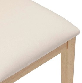 Cadeiras de jantar com almofadões 2 pcs madeira maciça