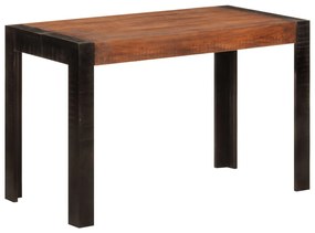 Mesa de jantar 120x60x76 cm mangueira maciça castanho-mel