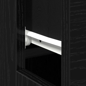 Escrivaninha de Carvalho Preto - 100x50x75 cm - Feita de Madeira de En