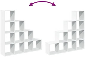 Estante divisória 4 níveis derivados de madeira branco