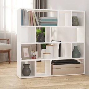 823247 vidaXL Estante/divisória 105x24x102 cm branco brilhante